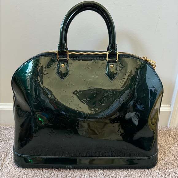 Louis Vuitton Alma PM Monogram Vernis Bag In Midnight Blue - Picture 4 of 4